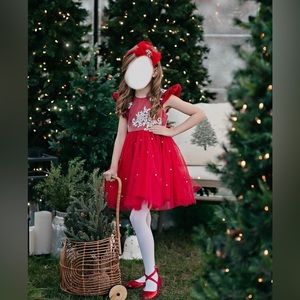 Girls size 5T Christmas Dress